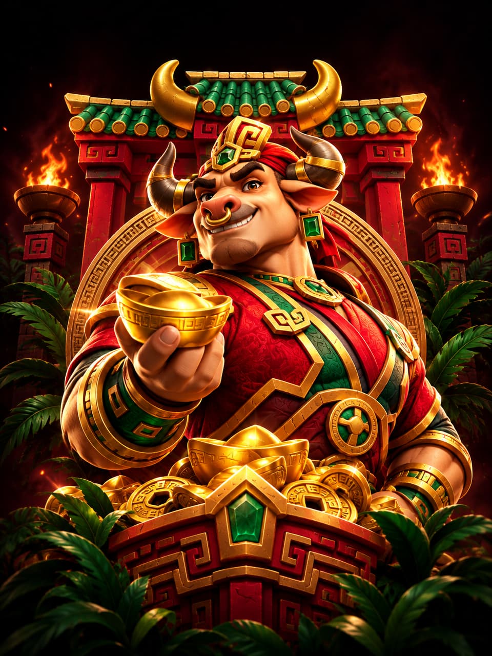 ภาพเกม PG Fortune Ox ที่ออกแบบใหม่สำหรับ saotham - สาวถ้ำ