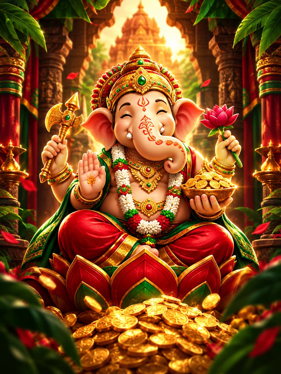 ภาพเกม PG Ganesha Fortune ที่ออกแบบใหม่สำหรับ saotham - สาวถ้ำ